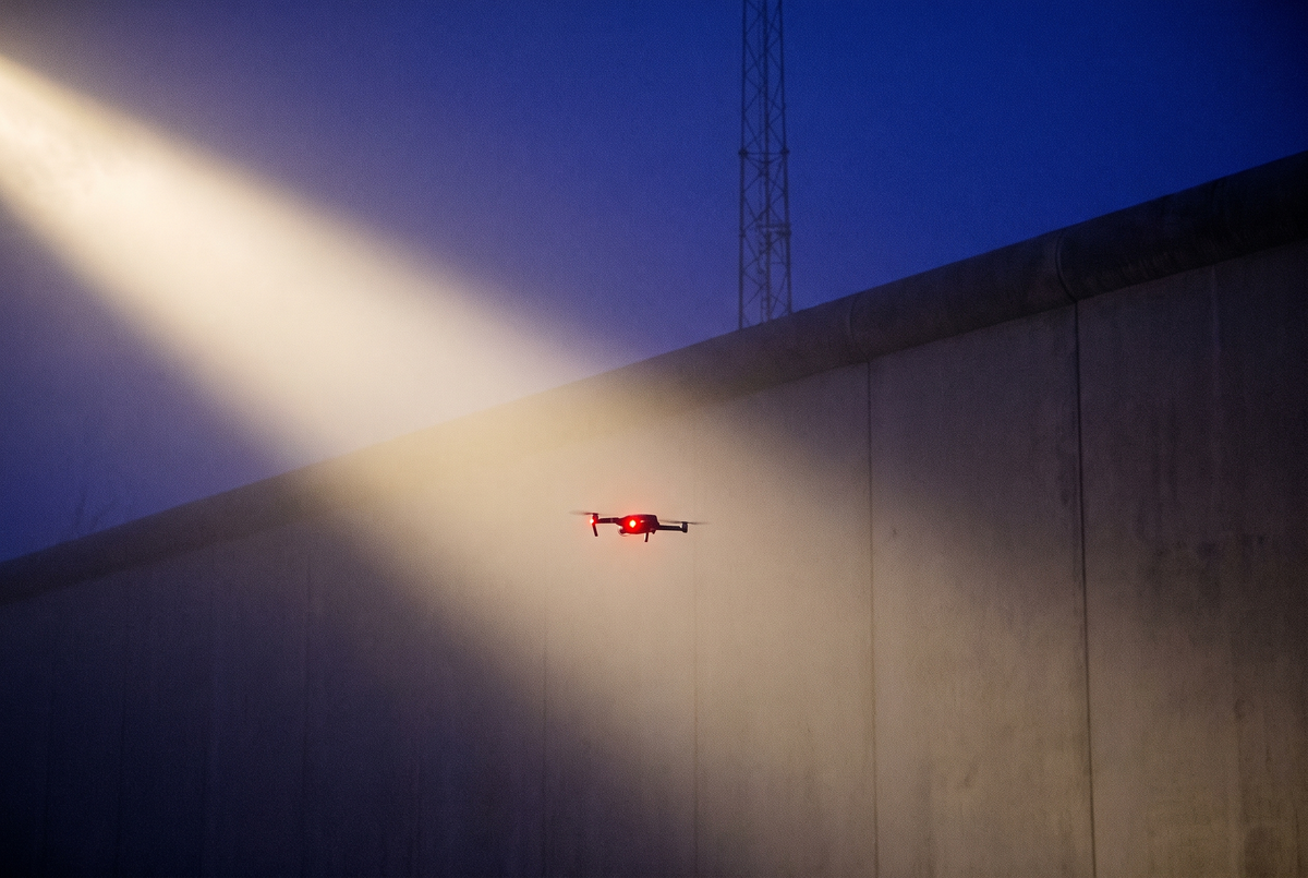 Cette prison localise désormais le point de décollage des drones de livraison