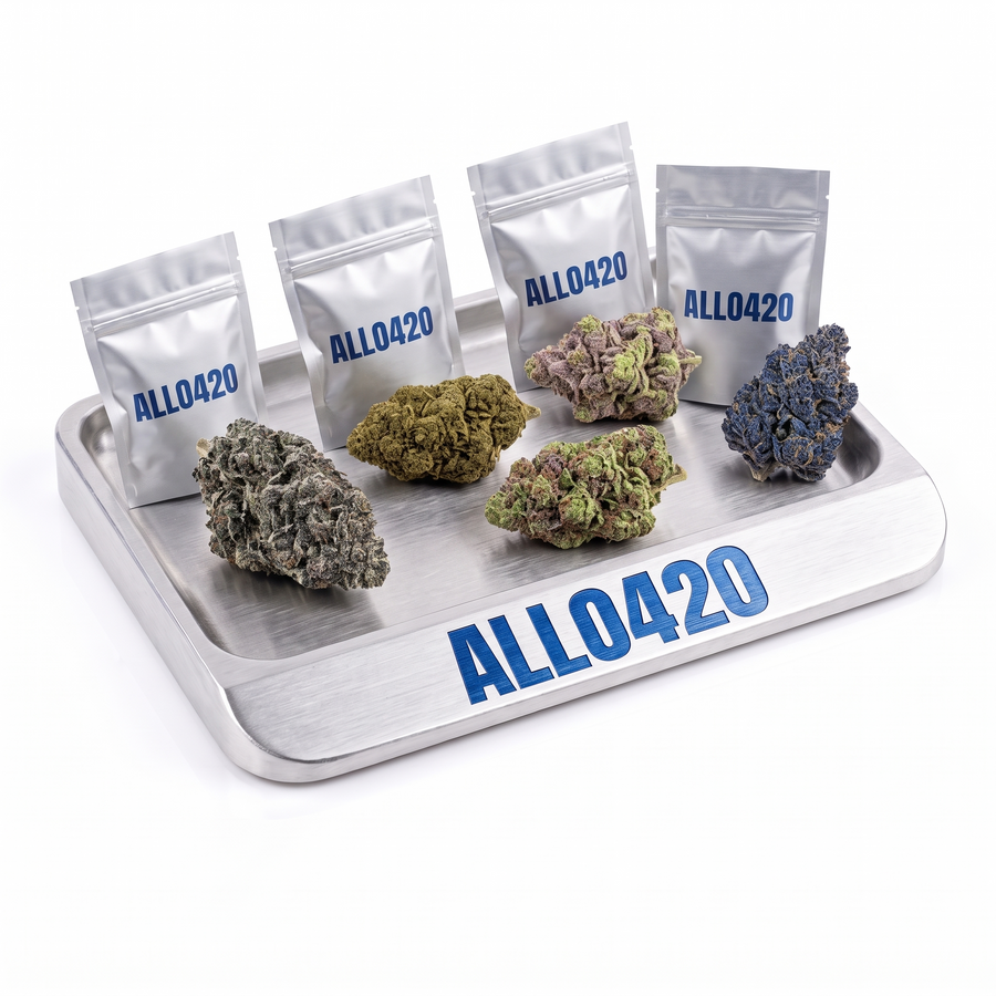 Pack USA 5 x 3 g, fleurs américaines, plateau Allo420